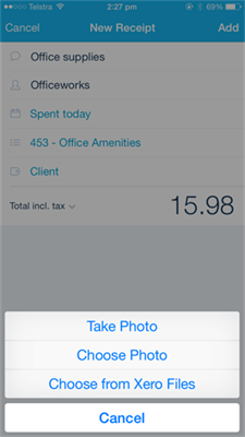 Xero mobile app